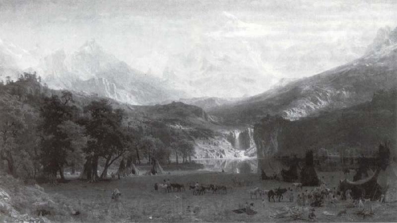 Albert Bierstadt Die Rocke Mountains Norge oil painting art